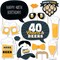 Big Dot of Happiness Cheers and Beers to 40 Years - 40th Birthday Party Photo Booth Props Kit - 20 Count
